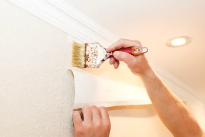 Pose de papier peint à Seix — revêtements muraux et toiles de verre